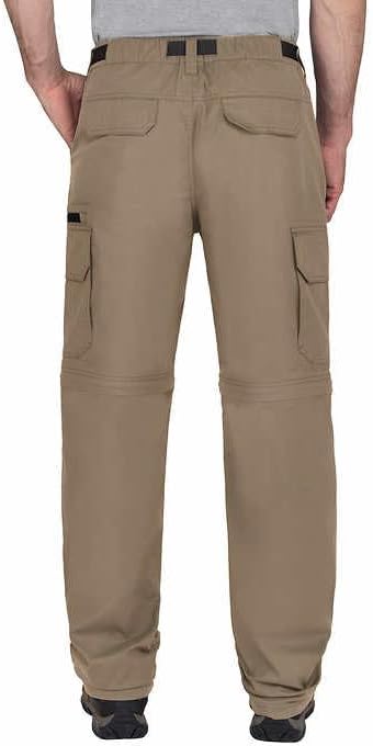 BC Clothing Men's Convertible Lightweight Comfort Stretch Cargo Pants or Shorts