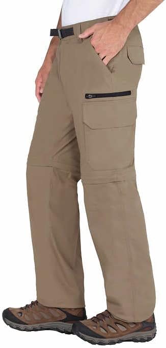 BC Clothing Men's Convertible Lightweight Comfort Stretch Cargo Pants or Shorts