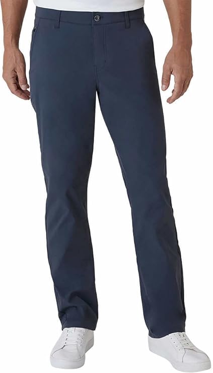 Weatherproof Vintage Men's Performance Weather-Flex Flatfront Pant (Storm, 32x34)