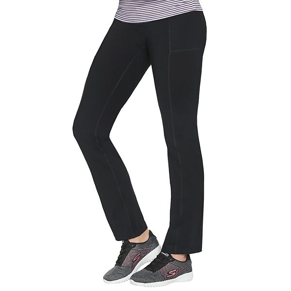 Skechers Women's 4 pockets flare leggings (Black, X-Small)