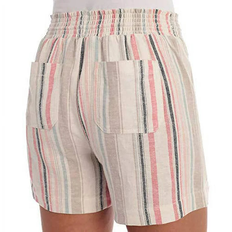 Briggs NY Women's Linen Blend Pull-On Shorts - Comfortable & Stylish Summer Bottoms