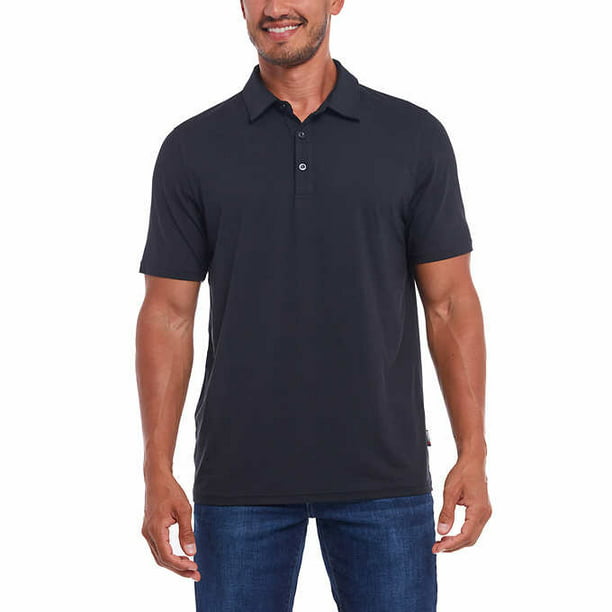 Gerry Men's UPF 40 Polo Shirt (Black, Small)