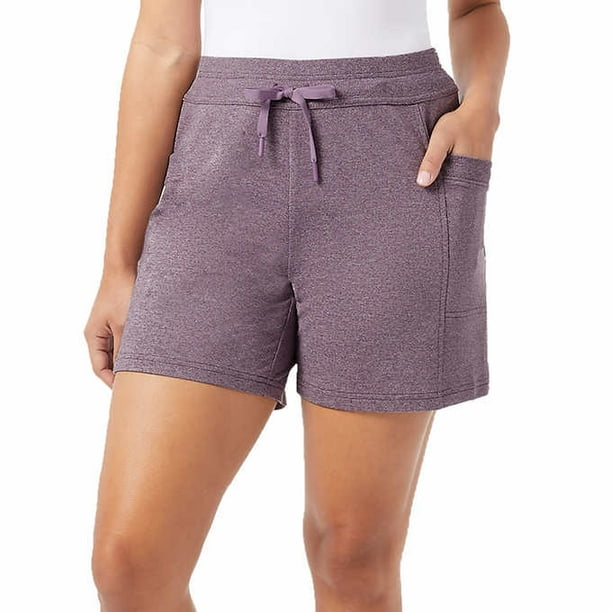 32 Degrees Ladies' Side Pocket Shorts (HT Agate Purple, Medium)