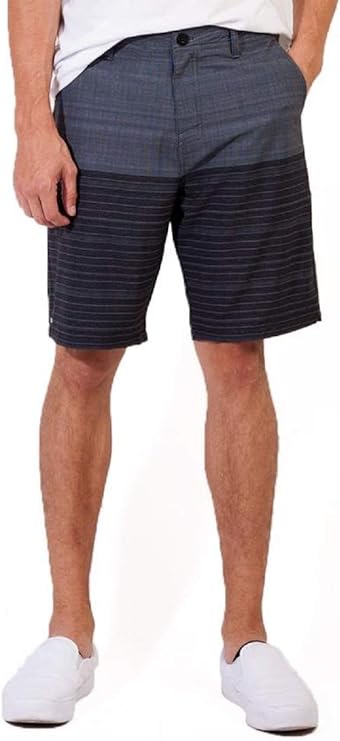 Micros Men's 4-Way Stretch Flat Front Shorts (Navy, 30)