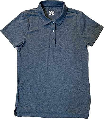 32 Degrees cool Ladies 50 UPF Polo (Heather Dark Mauve, X-Large)