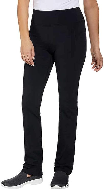 Skechers Women's GO WALK HIGH Waist Pant (Black, Medium)