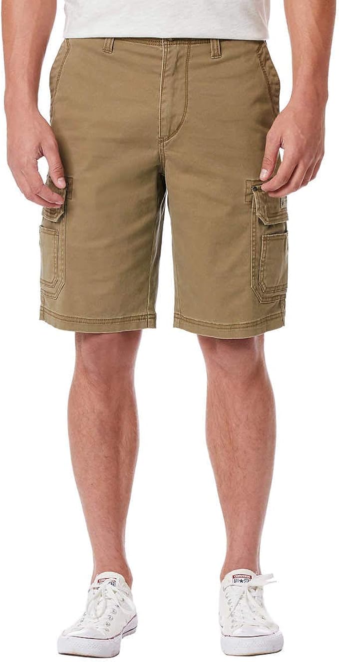 Unionbay Men's Flex Waist Lightweight Cargo Shorts (Tan, 38)