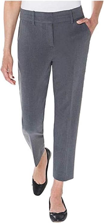 Kirkland Signature Ladies' Modern Fit Comfort Stretch Ankle Ankle Pant (Grey, 8)