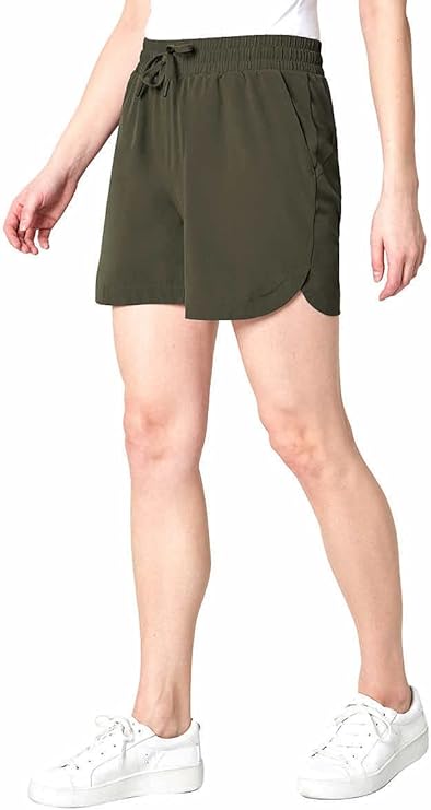 Mondetta Womens Pull-On Short (Burnt Olive, Small)
