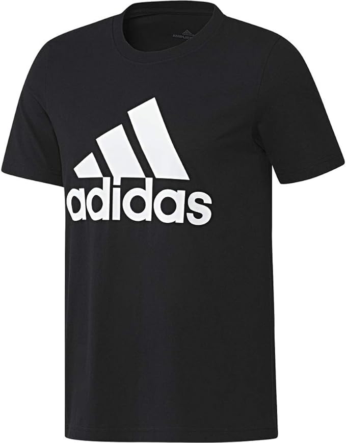 Adidas Men's Badge of Sport Tee, (Black/White, Medium)