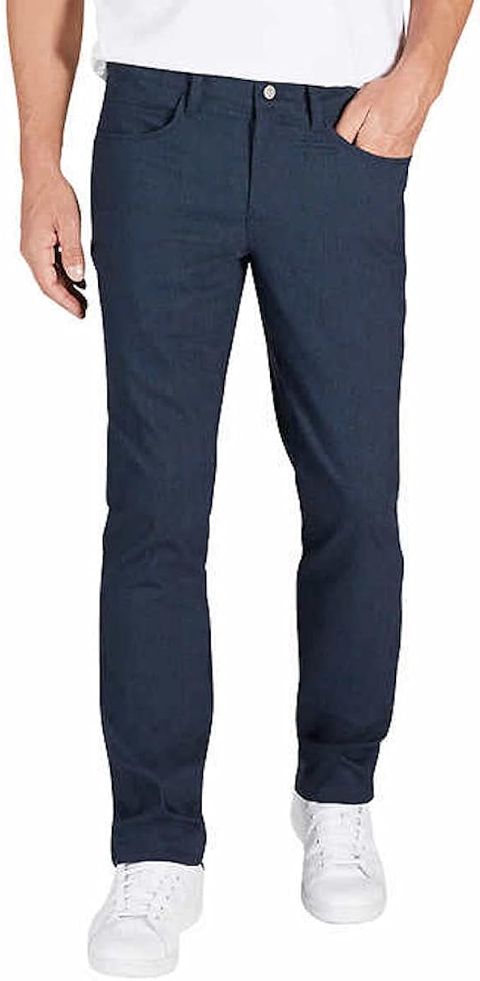 IZOD Men's Straight Fit Advantage Performance Comfort Stretch Pant with UltraFlex Waistband (Navy, 32W x 32L)