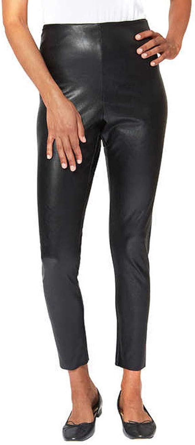 Mario Serrani Women's Faux Leather Legging - Black - (Medium)