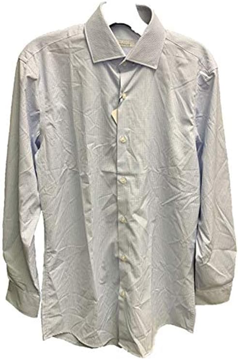 Perry Ellis Men's Portfolio Travel Luxe The Tech Shirts (16x34/35, Light Blue Texture)