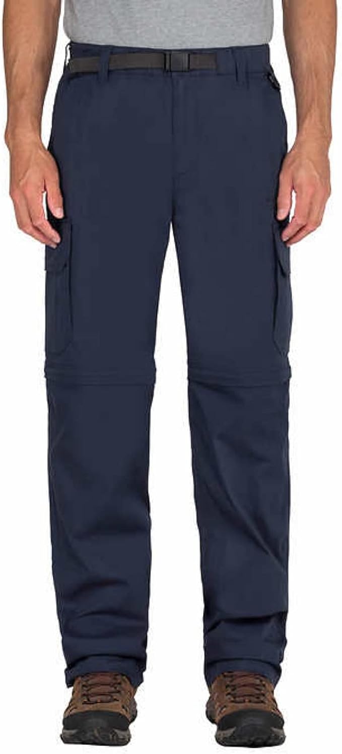 BC Clothing Men's Convertible Lightweight Comfort Stretch Cargo Pants or Shorts (Navy, XXL x 32)