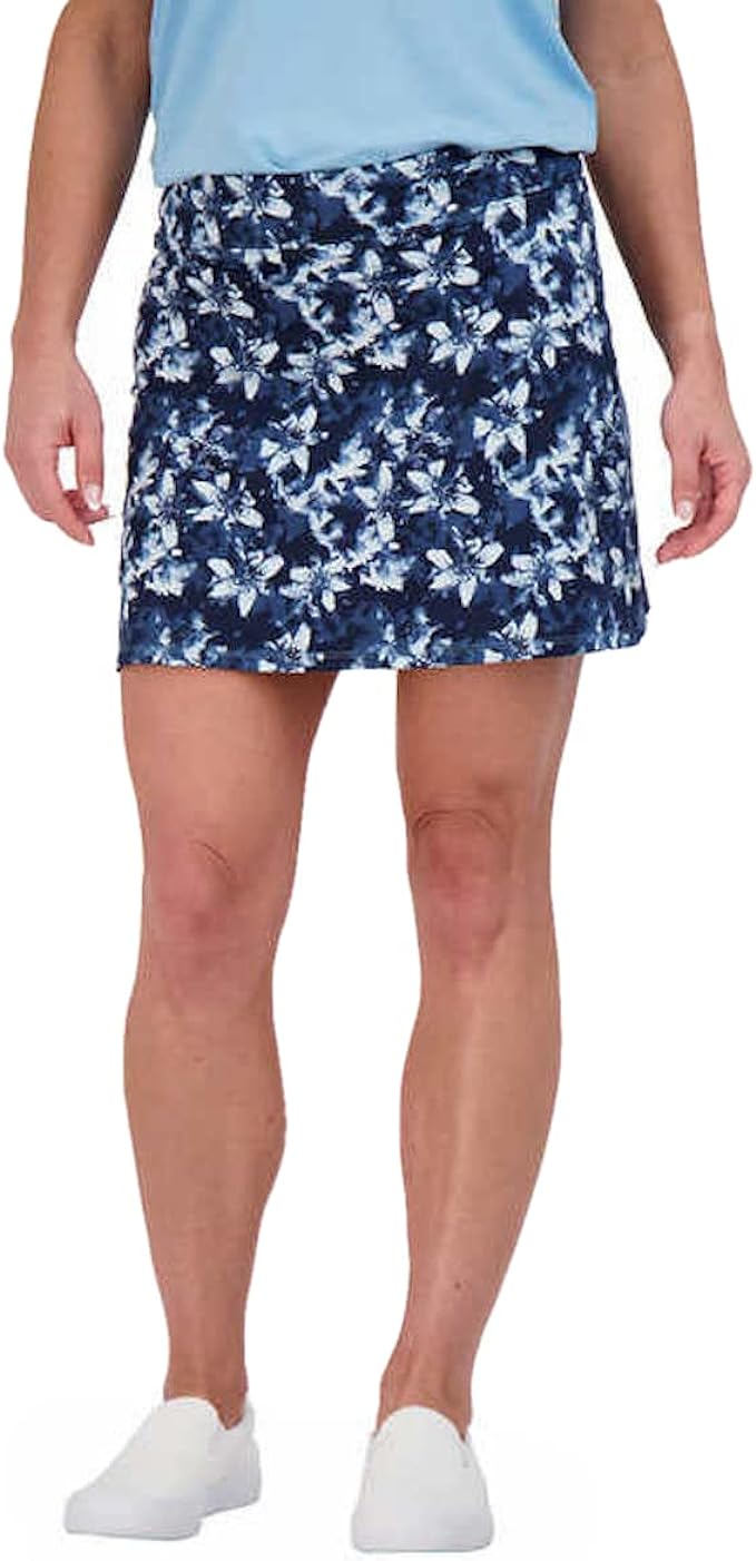 Tranquility by Colorado Clothing Women's Everyday Stretch Skort (Navy Daffodil, Medium)