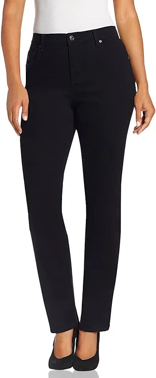 Gloria Vanderbilt Women's Classic Amanda High Rise Tapered Jean (Black, 22W)