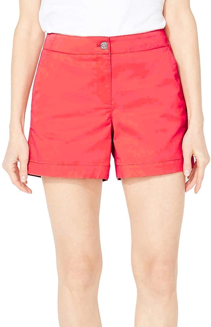 Nautica Women's  Stretch Short (Pink, 10)