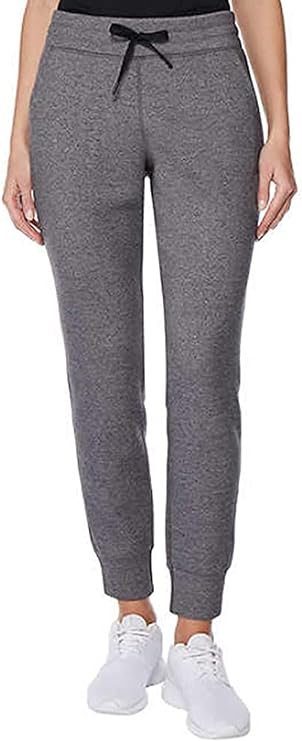 32 Degrees Ladies Fleece Jogger (Heather Periscope, Small)