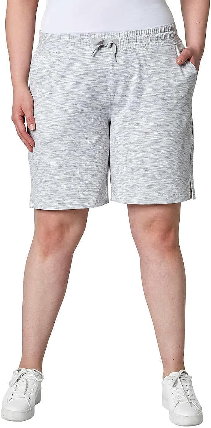 Mondetta Ladies' Performance Bermuda Short  (Light Gray Combo, X-Small)