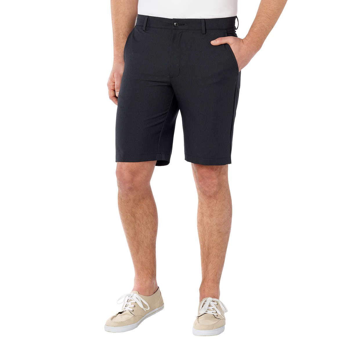 Greg Norman ML75 Luxury Microfiber Ultimate Travel Golf Shorts (Black, 36)