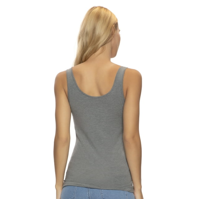 Felina Reversible Cotton Womens Tank Top | 4-Pack