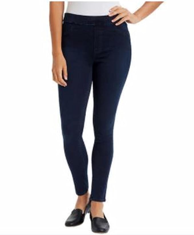 Gloria Vanderbilt Ladies Pull-On Pant (Beverly Blue, 6)