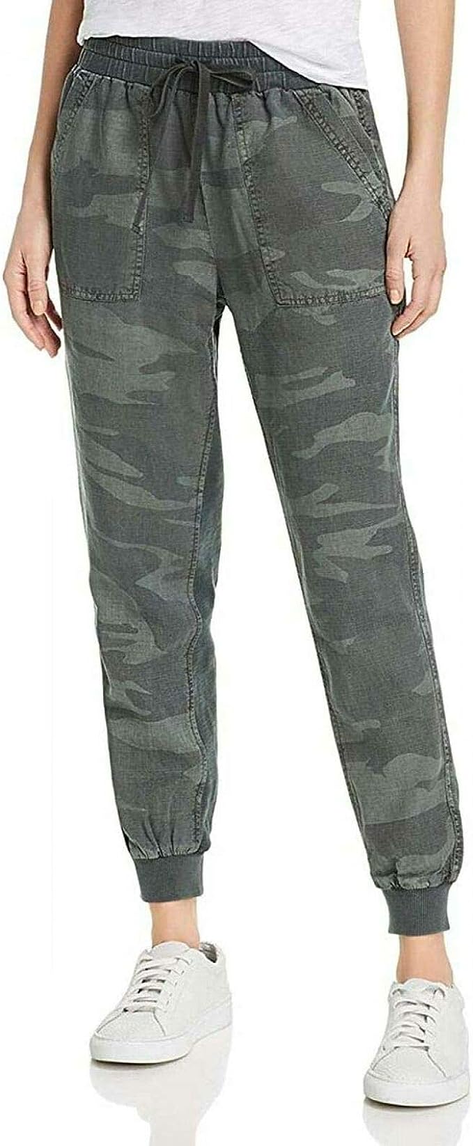 Splendid Women's Elastic Drawstring Waistband Jogger (Camo, XX-Large)