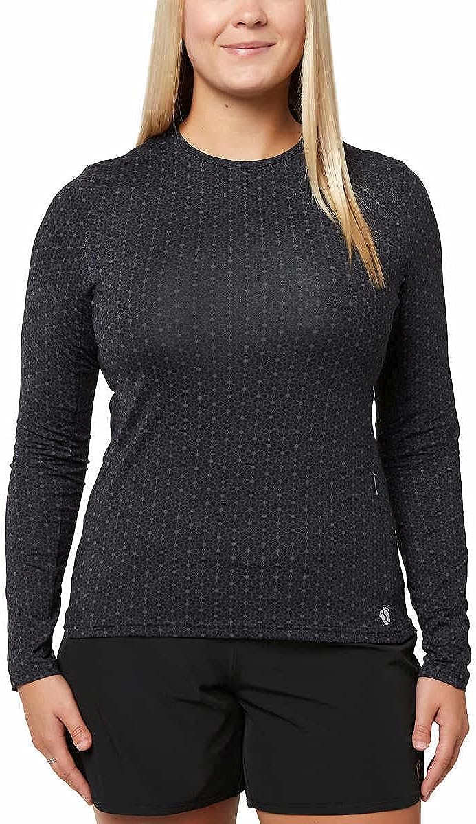 Hang Ten Women's Long Sleeve Rashguard (Stretch Limo, X-Small)