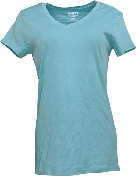 Kirkland Signature Women's Top (Tee Blue, X-Small)