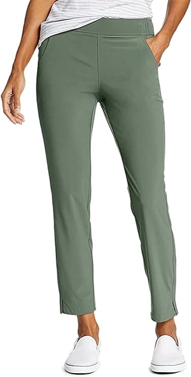 Eddie Bauer Women's Ladies' Departure Ankle Pants (DK Thyme, X-Large)