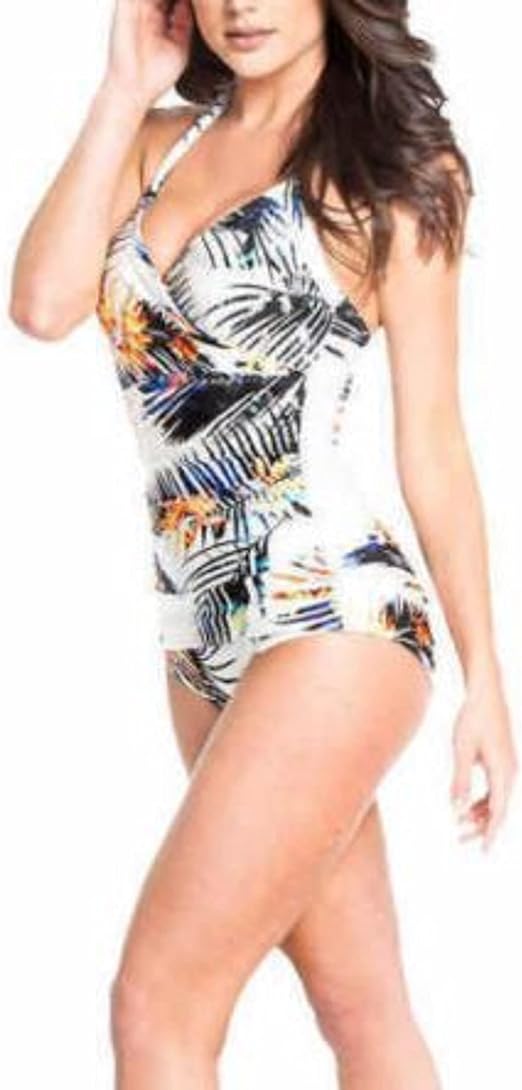 Cyn & Luca Women's 1 Piece Swimsuit & Cover-Up Kimono Set 