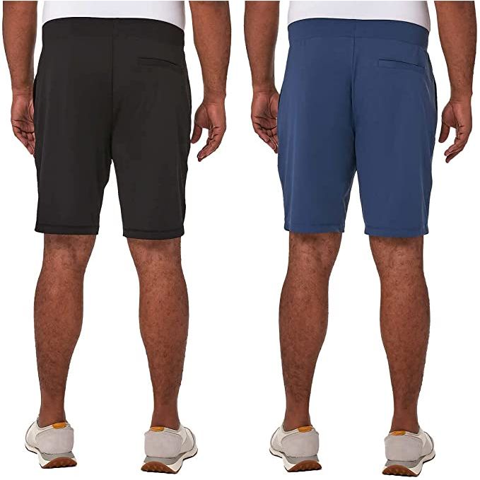 32 Degrees Men's Performance Shorts - 2 Pack: Moisture-wicking Athletic Wear for Active Men