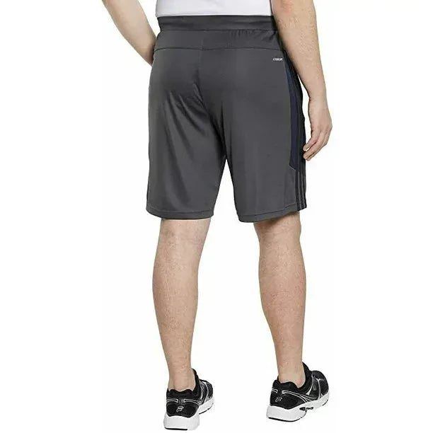 adidas Men's 3 Stripe Shorts, Zipper Pockets, Athletic Fit