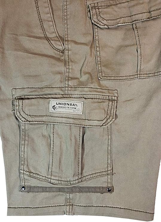UNIONBAY Mens Flex Waist Cargo Shorts 