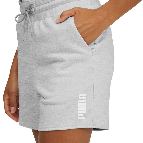 Puma Women's Modern Basic Shorts (Grey, Small)