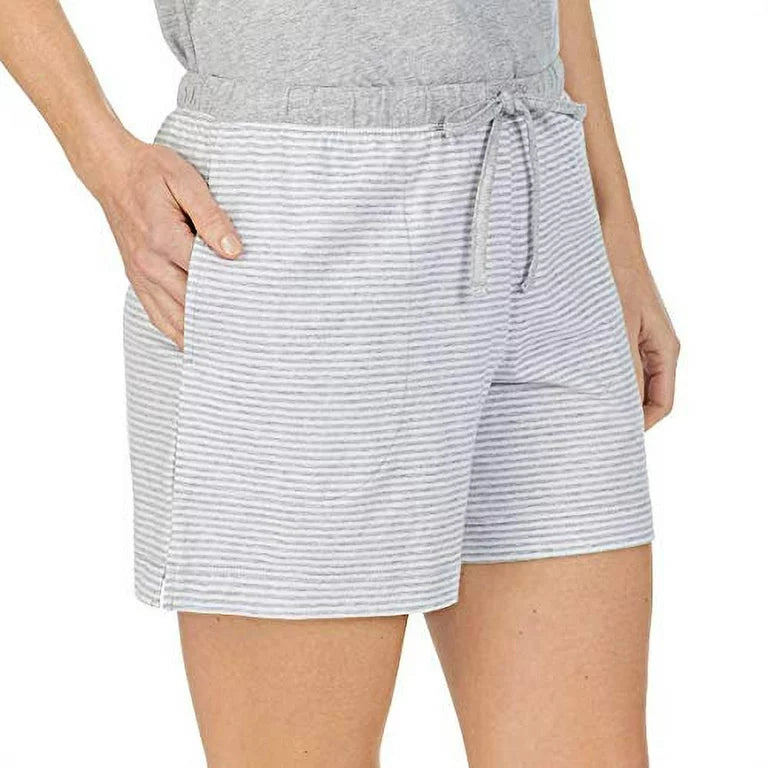 Carole Hochman Women's 4 Piece Pajama Set Tank Top Short Sleeve Top Short and Capri Pant