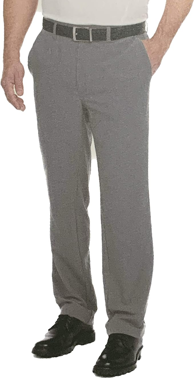 Pebble Beach Men's Dry-Luxe Performance Travel Pants (Titanium, 40x30)