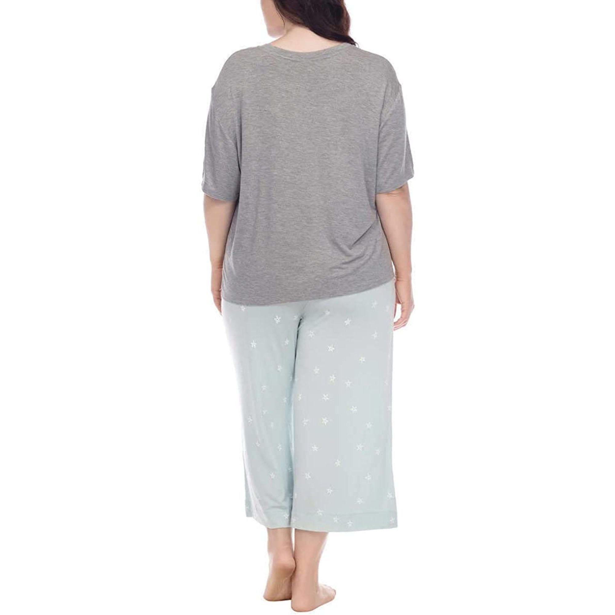 Cozy and chic Honeydew 3-piece pajama set: Long-sleeve top, shorts, and pants in soft, breathable fabric