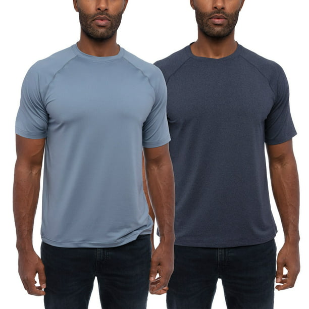 Glacier Men's Performance Mens 2-Pack Tee ( Blue, XL)