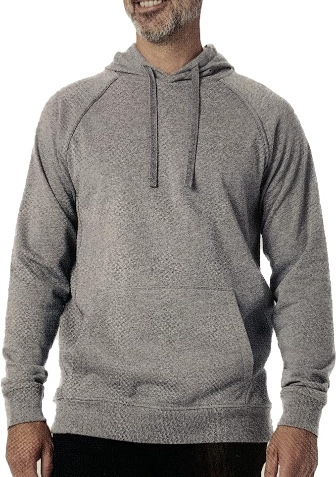 32 Degrees Men's Pullover Hooded (Grey, Large)