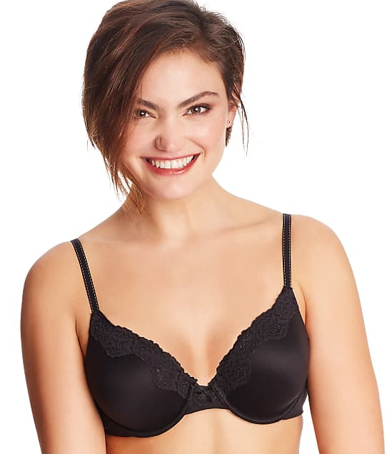 Maidenform Women's Convertible Straps T-shirt Bra (BlackW/Body, 34B)