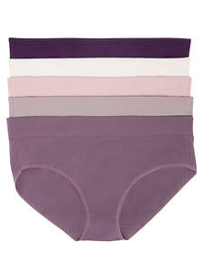 Felina Women's Pima Cotton Hipster 5-Pack (Twilight Dream, Small)