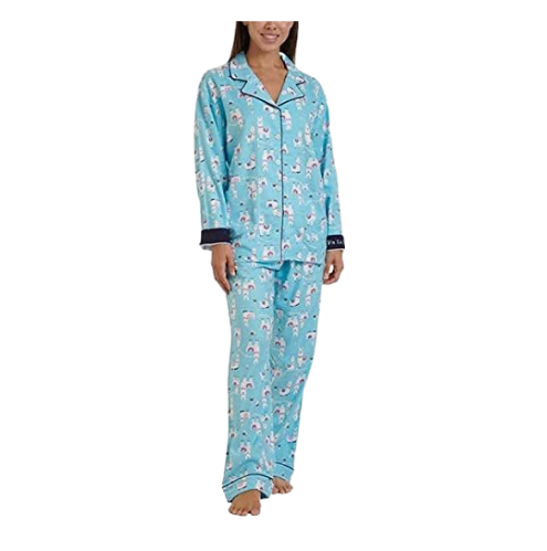 Live Love Lounge Women's Flannel Pajamas - Cozy Sleepwear Set