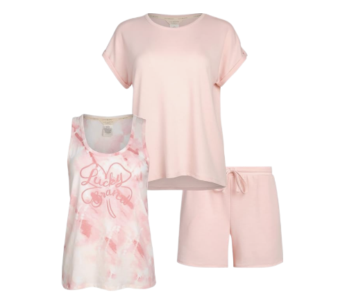 Stylish Women's Loungewear - 3-Piece Pajama Set