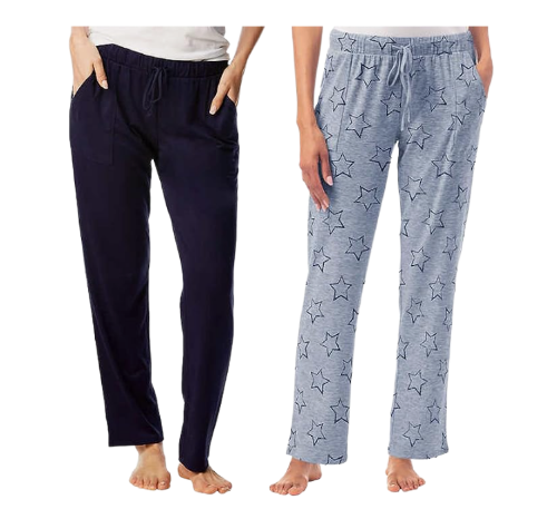 Lucky Brand Women's 2 Pack Straight Leg Lounge Pant - Comfortable and Stylish Loungewear for Women - Versatile Casual Pants