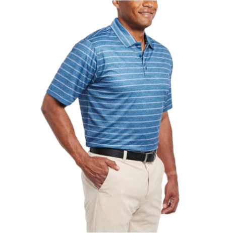 Pebble Beach Men's Short Sleeve Dry-Luxe Performance Polo Shirt