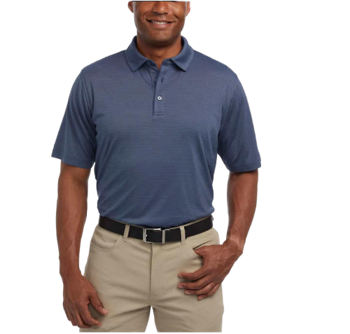 Pebble Beach Men's Short Sleeve Dry-Luxe Performance Polo Shirt