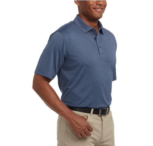 Pebble Beach Men's Short Sleeve Dry-Luxe Performance Polo Shirt