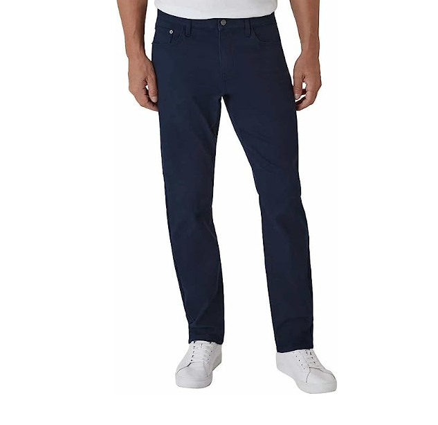 IZOD mens Performance Stretch SuperSoft Knit Denim Jeans