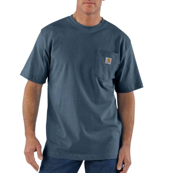 Carhart Mens T-shirt (BlueStone, Small)